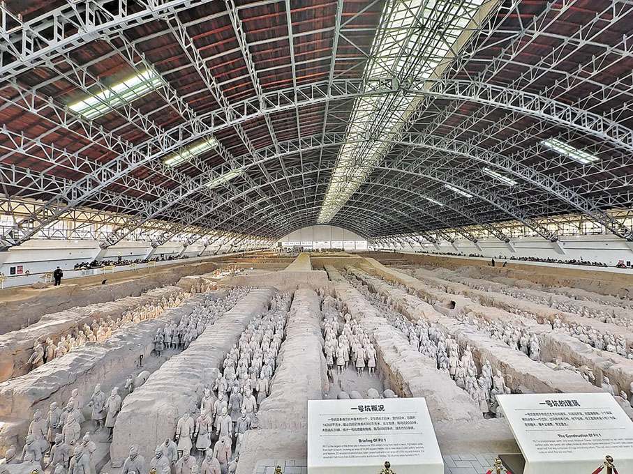 ■秦始皇兵馬俑博物館1號坑主要展示大秦步兵主力陣容。  小紅書@我是玉米呀