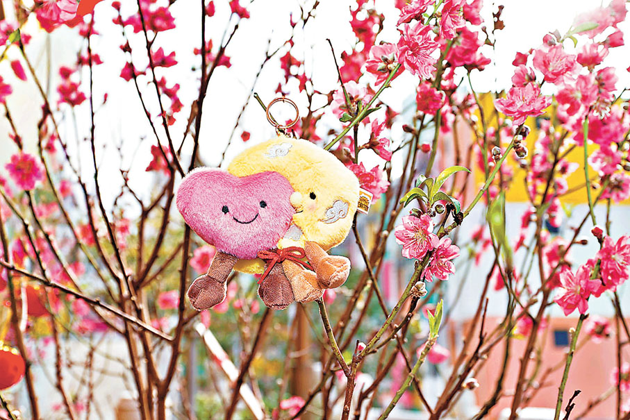 ■月亮心心公仔