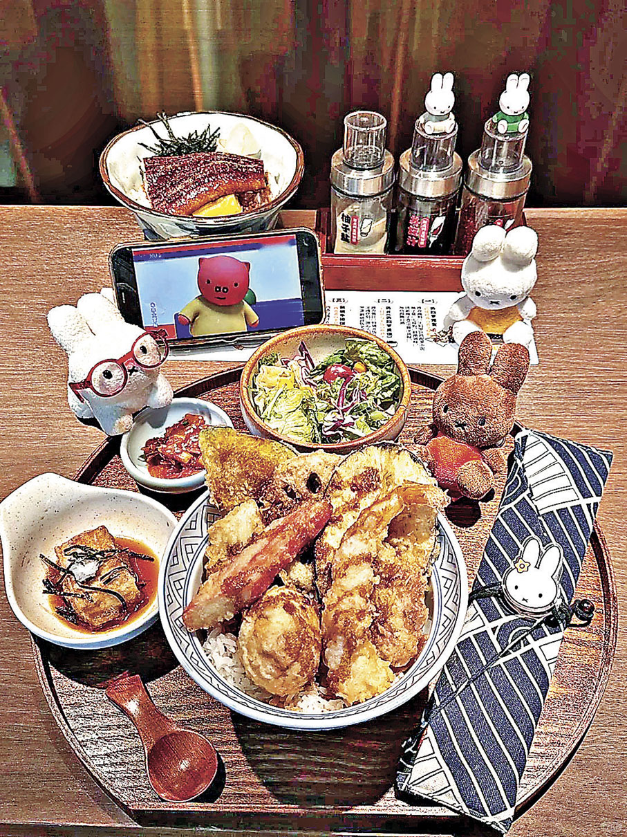 ■一人獨享的天婦羅套餐有齊主食及前菜。