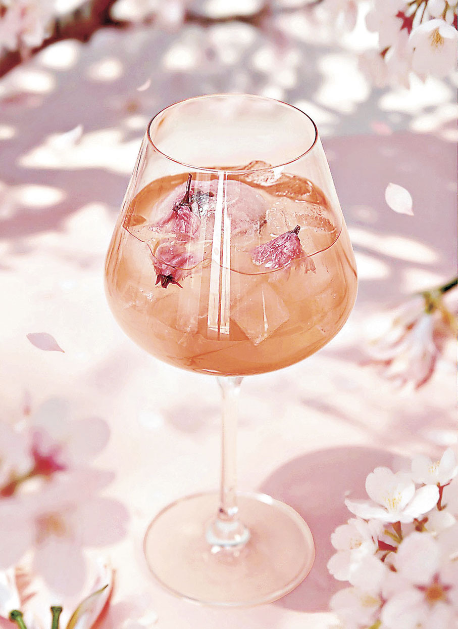 ■飲品中妙用櫻花元素。