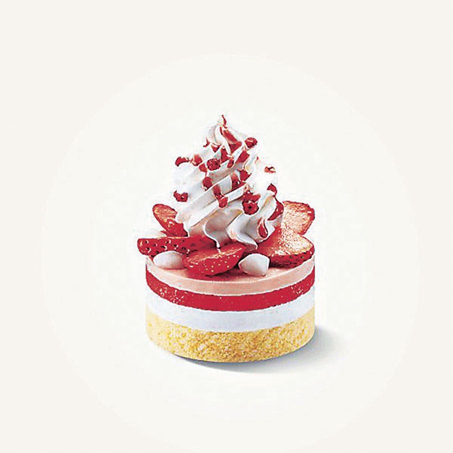 草莓麻糬芭菲甜品