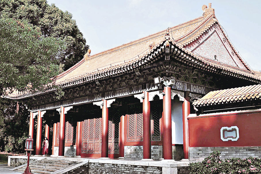 ■園明新園的建築仿照清代宮廷風格。小紅書@劉三歲