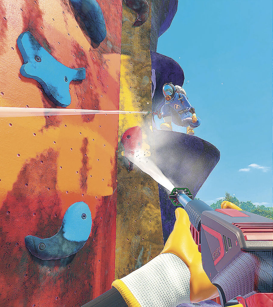 ■與朋友合作清潔，歡樂加倍。