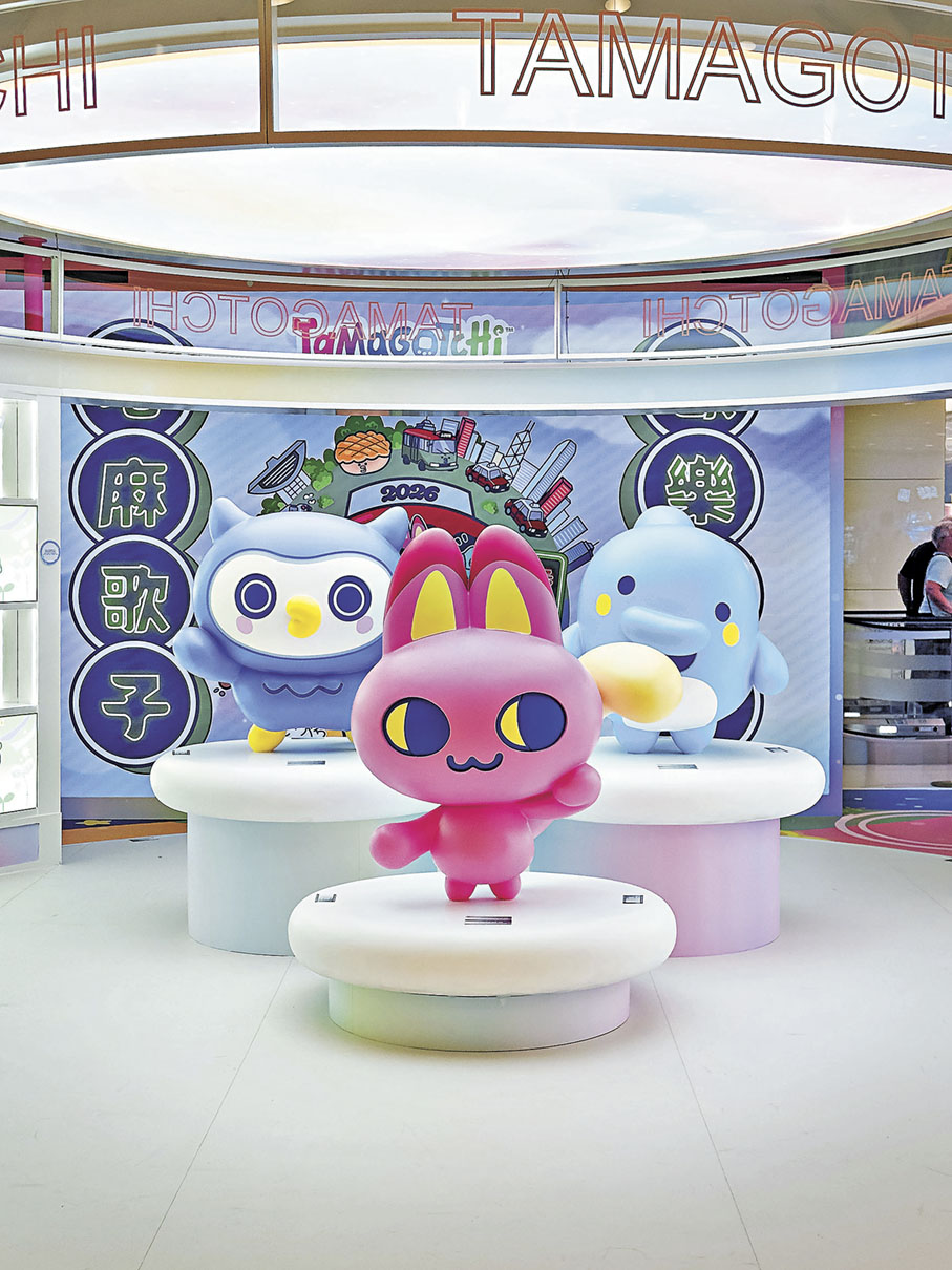 ■Tamagotchi Paradise三位主角的等身大立像首度來港。