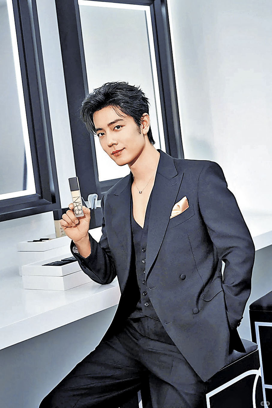 ■內地男星肖戰是NARS全球品牌代言人。