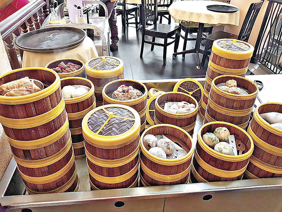 ■富山茶樓的廣式傳統蒸籠點心。