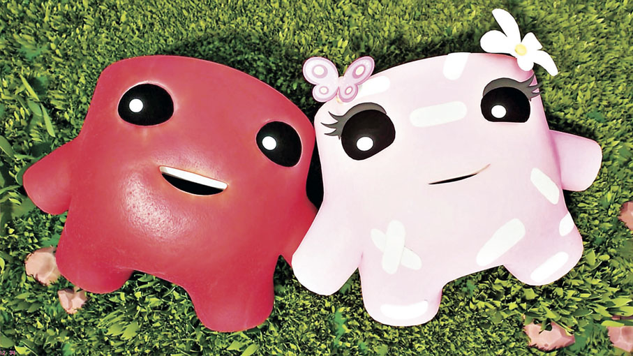 ■肉肉男孩與女友繃帶妹。