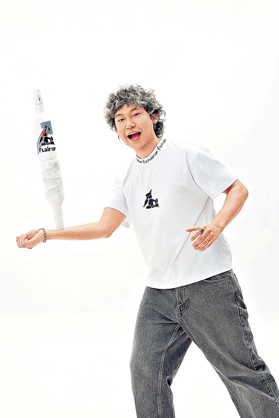■調酒師Washam Limbu帶來花式調酒表演。