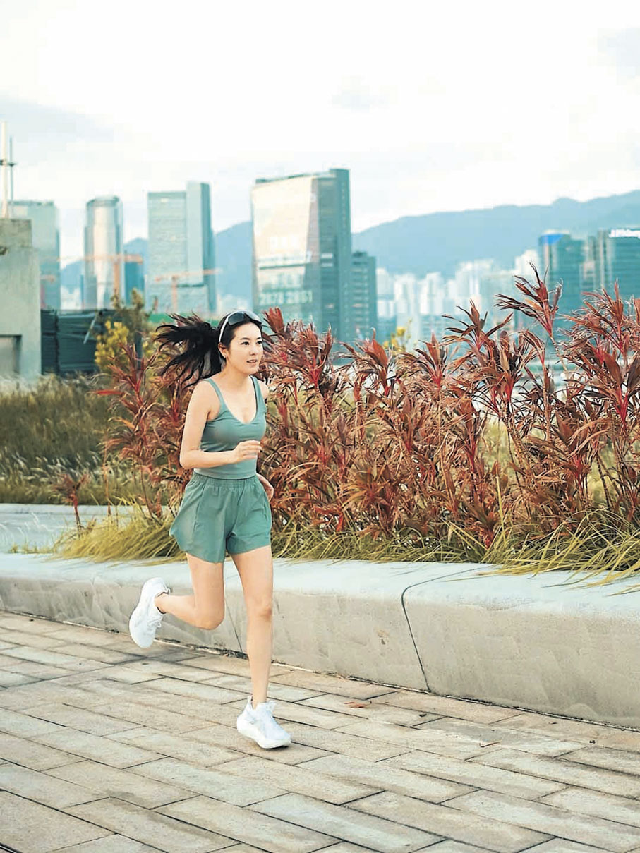 ■唐詩詠指跑步可以放空大腦，讓人平靜。 唐詩詠Ig圖片
