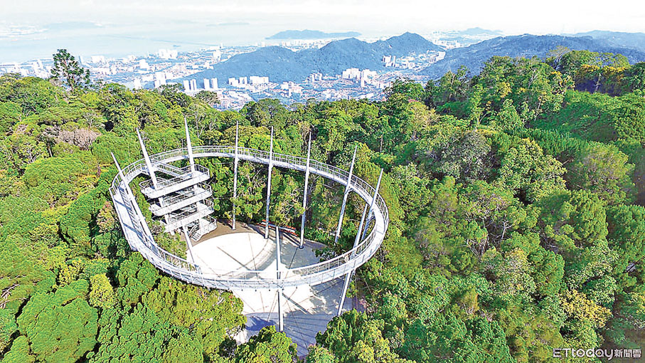 ■地處檳城升旗山上的熱帶雨林生態公園。