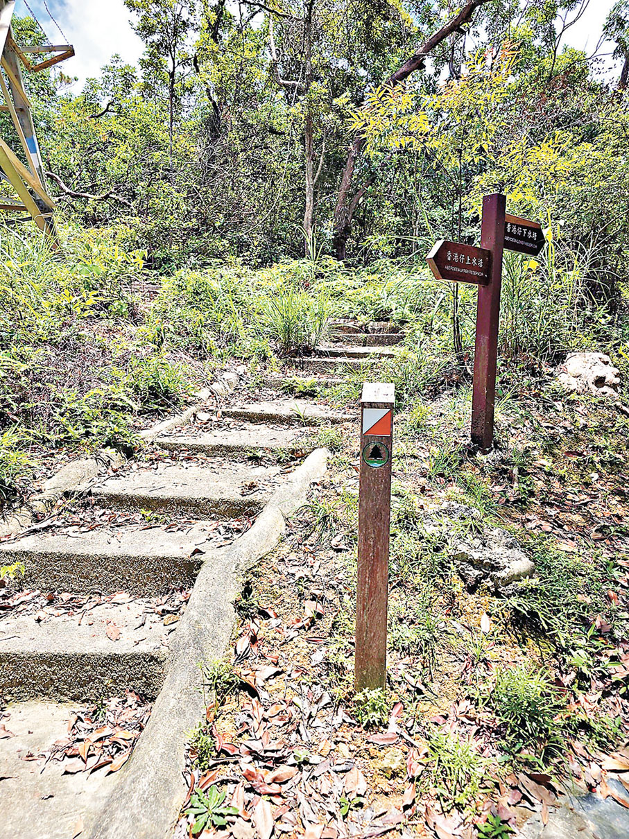 ■漁護署於指定郊野公園路線設有多個定向控制點標柱。