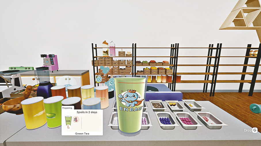 ■奶茶製作的步驟很還原。
