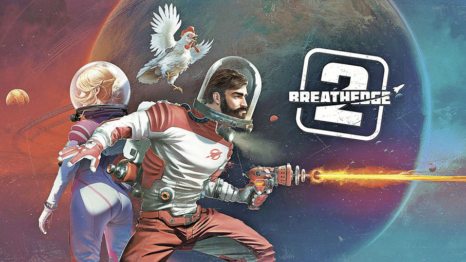 ■《Breathedge 2》畫風充滿復古未來感。
