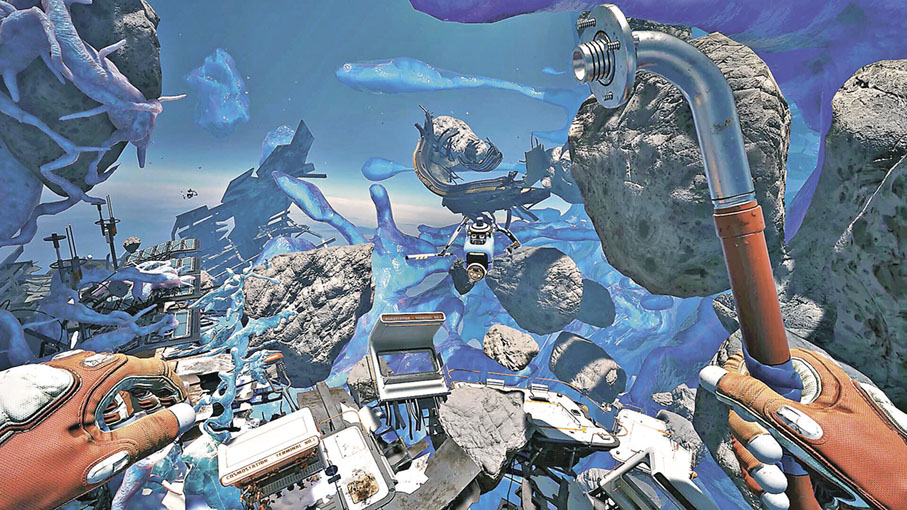■在太空中「執垃圾」。