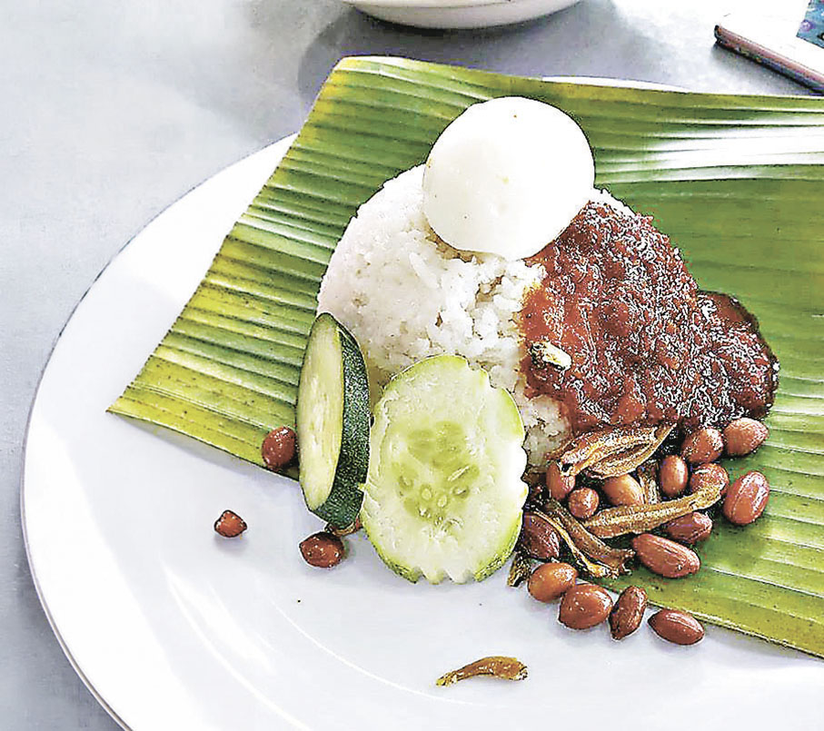■馬六甲招牌民間小食之一的椰漿飯。