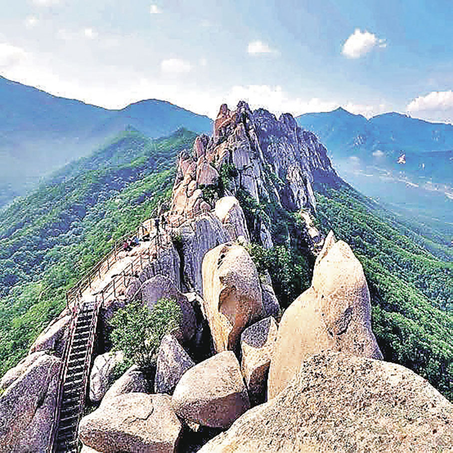 ■蔚山岩之巔，可欣賞壯麗大海和俯瞰山崖峭壁。