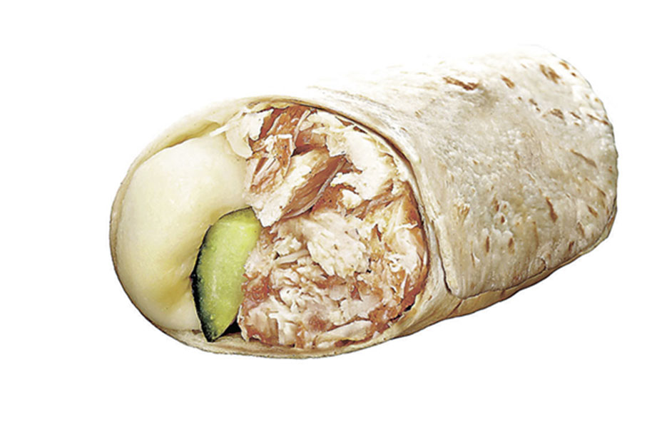 ■手撕雞熱捲餅足料大大件。