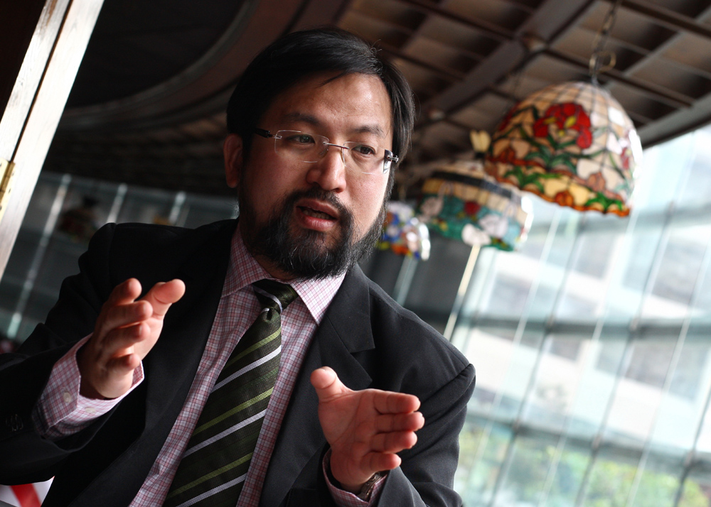 　　圖：杜永政情繫四川、青海的災民，用心理輔導溫暖他們受傷的心靈（林雨燊攝）