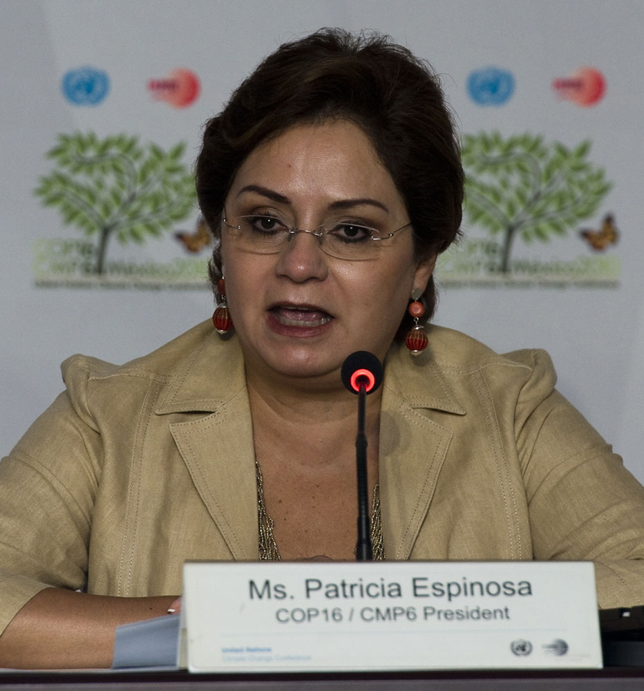 　　圖：墨西哥外長埃斯皮諾薩因帶領會談及尋求為未來的氣候條約建立基礎而備受讚賞 法新社