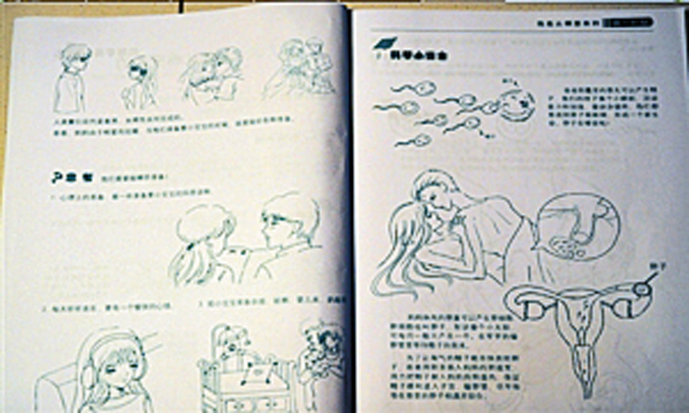 　　圖：《成長的腳步》圖文並茂介紹性交概念的內容引發熱議 網絡圖片