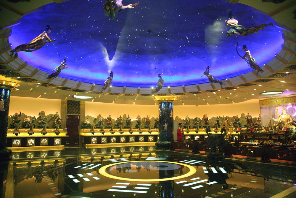 　　圖：黃大仙祠太歲元辰殿的布置與別不同