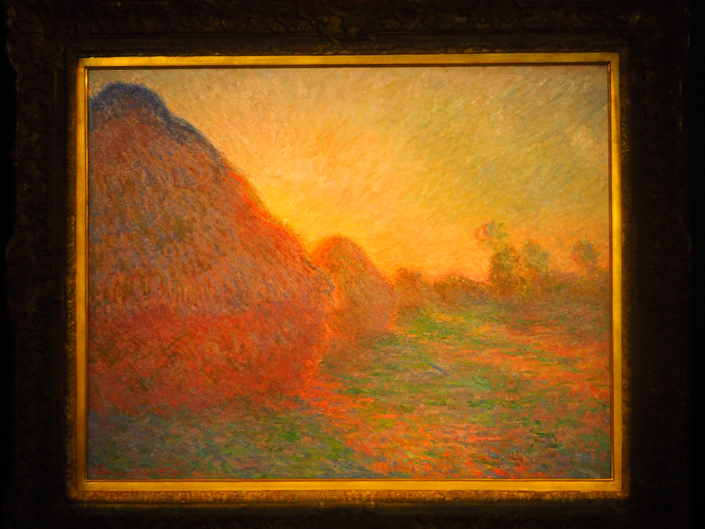 　　圖：莫奈一八九○年作《乾草堆》