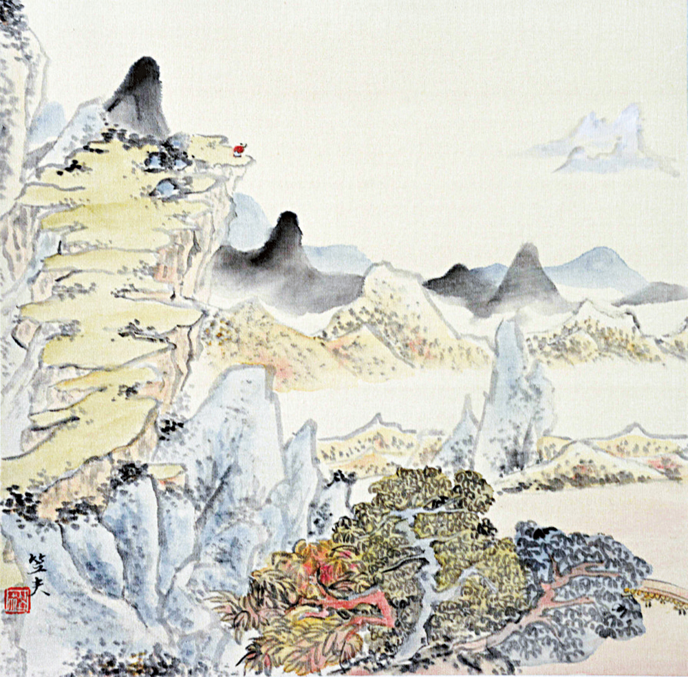 　　圖：笠夫作品《山外山》