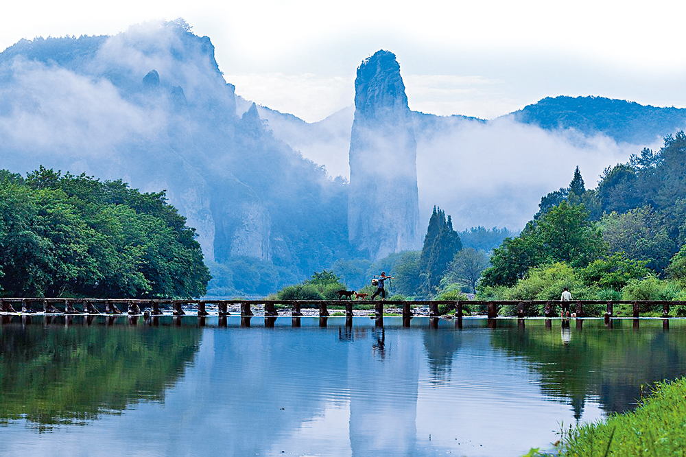 　　圖：浙江縉雲仙都景區風景秀麗