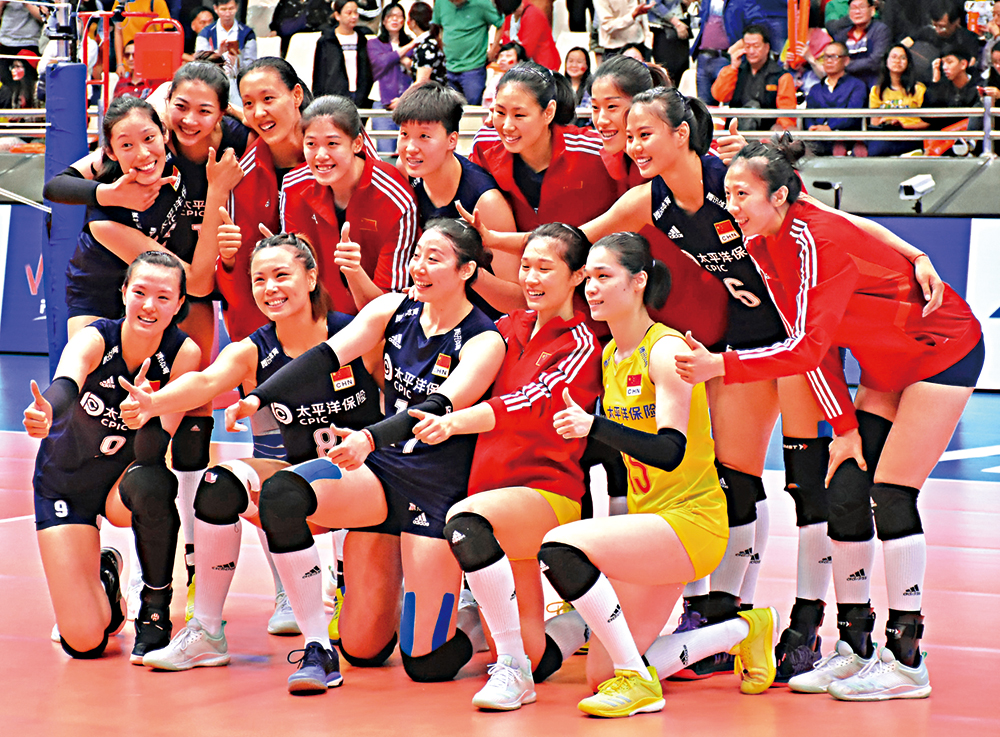 　　圖：中國女排賽後大合照
