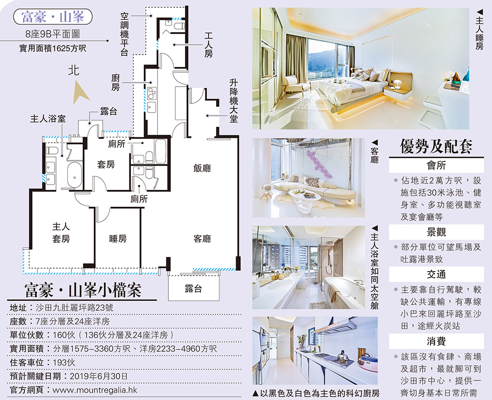 　　圖：富豪．山峯 8座9B平面圖