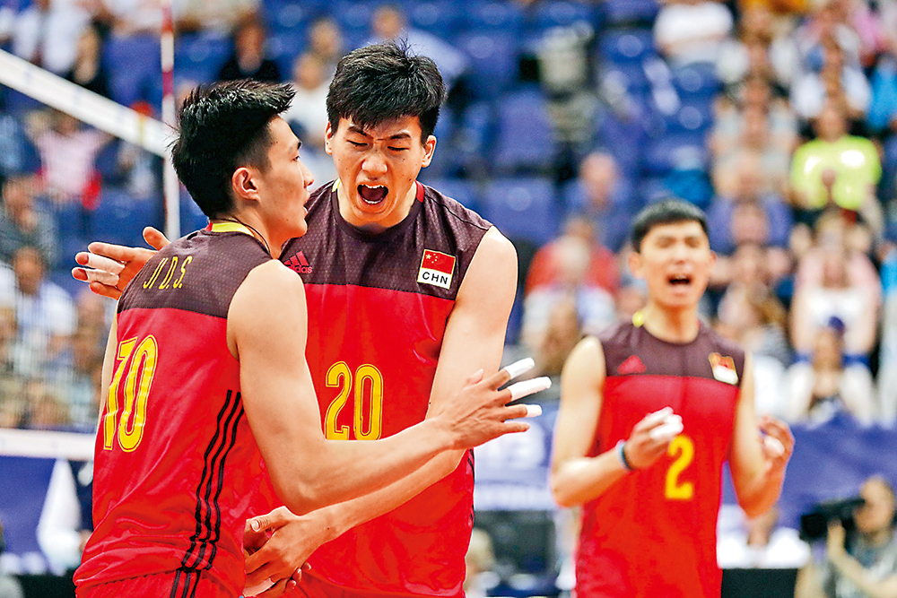 　　圖：江川（右）是中國男排的絕對主力