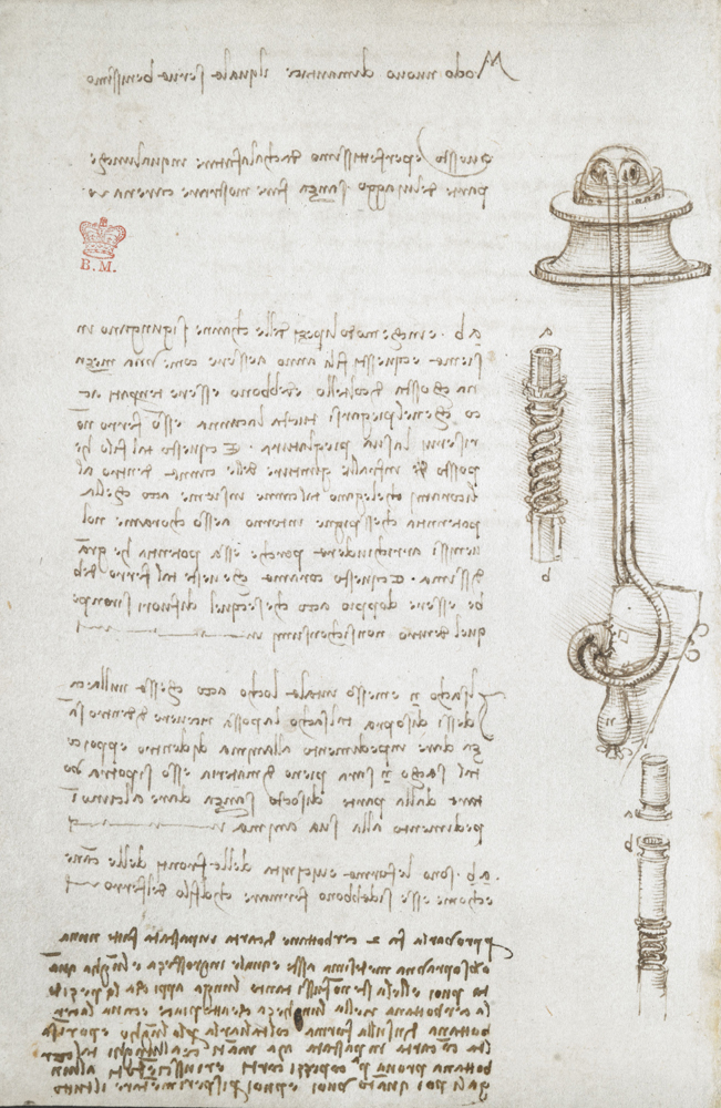 　　圖：達文西手稿在大英博物館展出\大公報記者李威攝