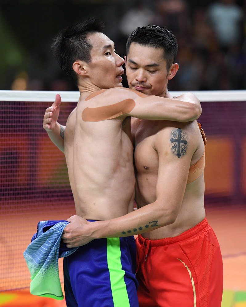 　　圖：李宗偉（左）與林丹多次合演經典大戰
