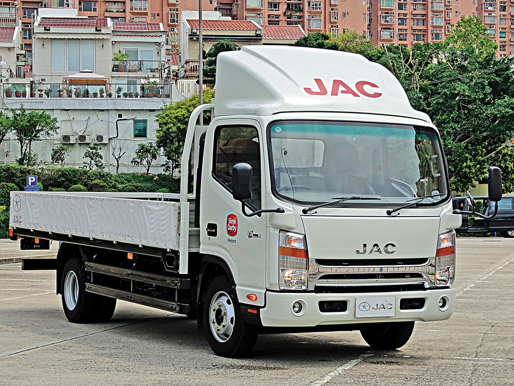 　　圖：「江淮」輕中型貨車造型迎合香港消費者口味