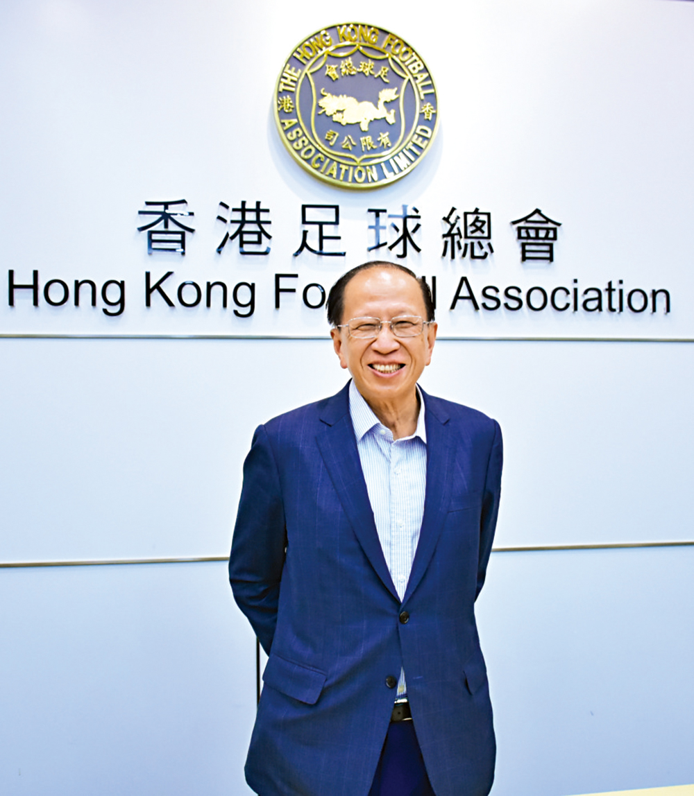 　　圖：足總主席貝鈞奇昨履新\大公報記者張銳攝