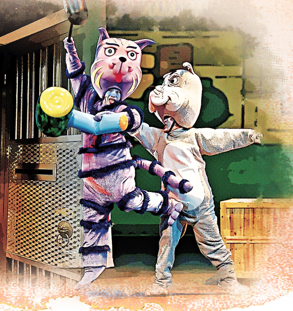 　　圖：高志森監製的合家歡爆笑動作劇場《貓捉老鼠》近期在內地公演