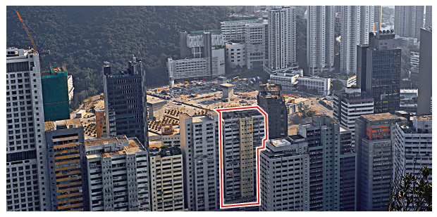 　　圖：業內預期，盛德工業大廈（紅框）今次招標的市場反應應不俗