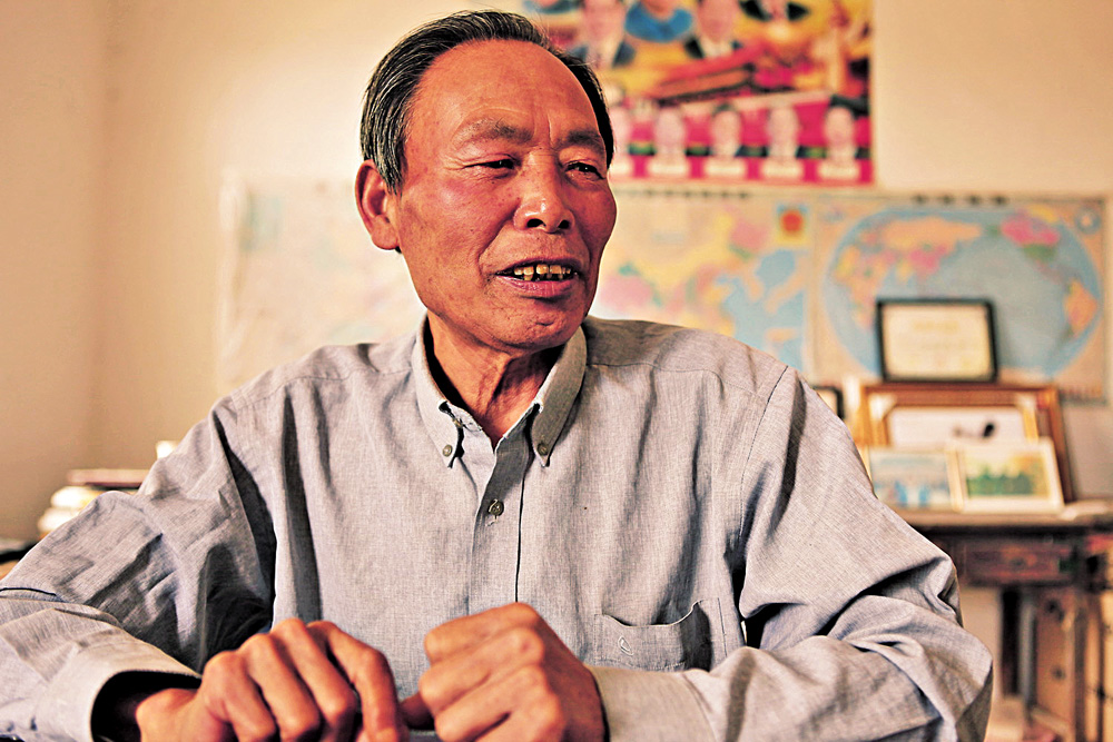 　　圖：嚴宏昌是1978年小崗村「大包乾」的核心帶頭人\大公報記者趙臣攝