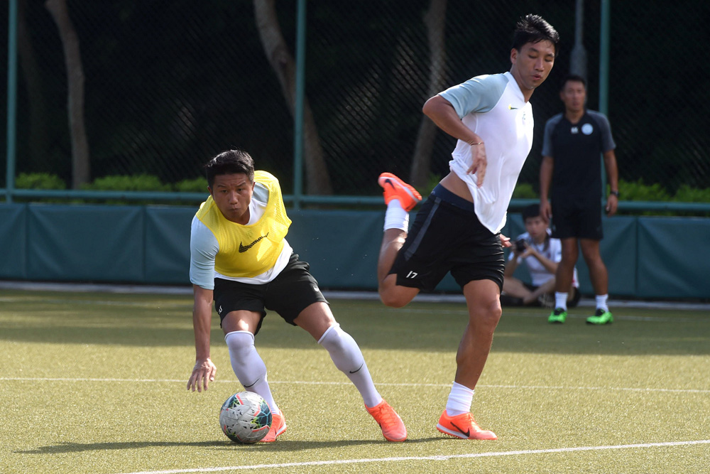 　　圖：陸志豪（左）是目前大埔年紀最大的球員