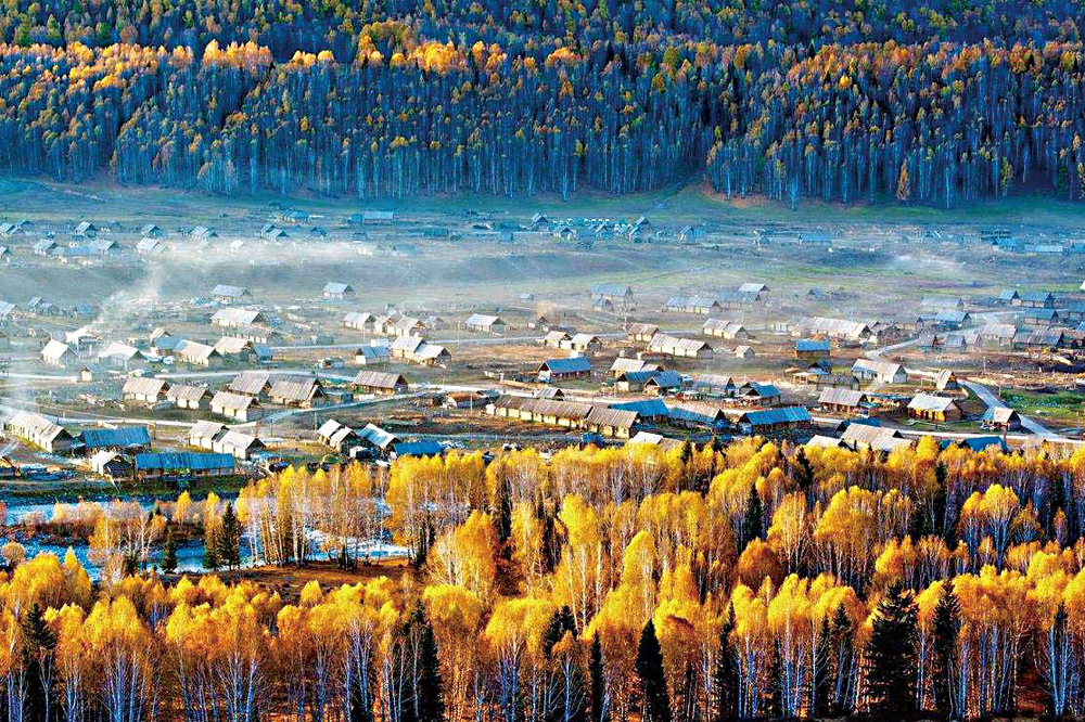 　　圖：禾木村現已成為新疆旅遊景點