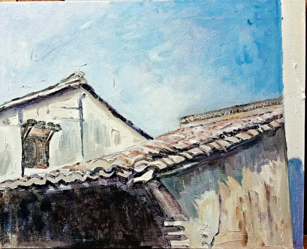 　　圖：徐馳作品《紅屋頂》