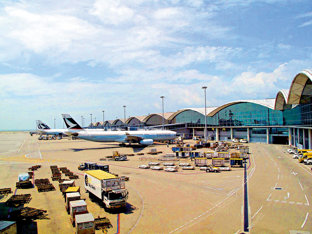 　　圖：香港國際機場正積極融入粵港澳大灣區的發展