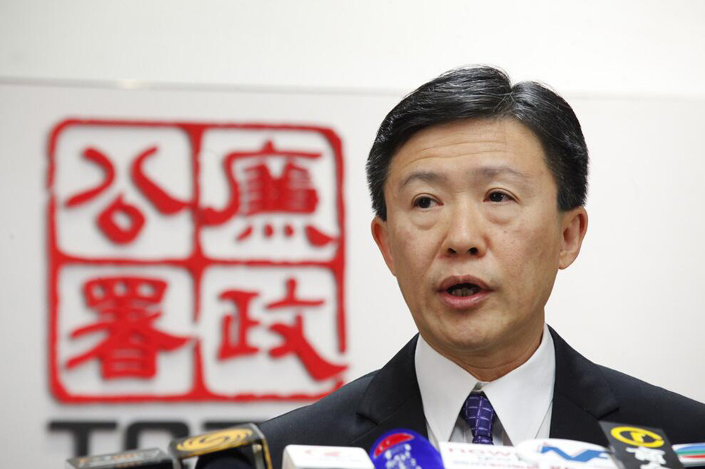 　　圖：白韞六強調，武力威逼候選人屬違法行為