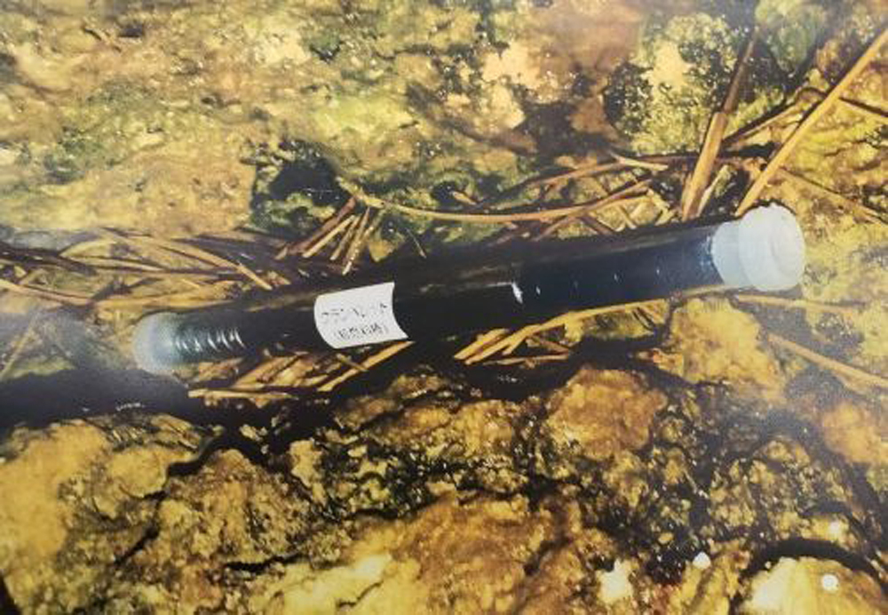 　　圖：沖繩海灘發現疑似「核燃料棒」