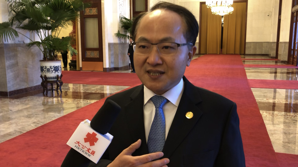 　　圖：王志民接受大公文匯全媒體記者採訪  大公報記者馬靜攝