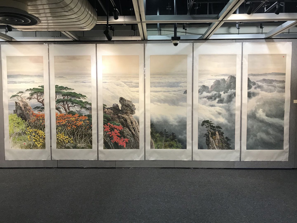 　　圖：現場展品《九月山雲海》