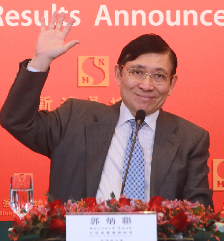 　　圖：郭炳聯表示，新地非常重視高鐵站上蓋商業項目，仍正積極物色其他合適長線策略投資夥伴