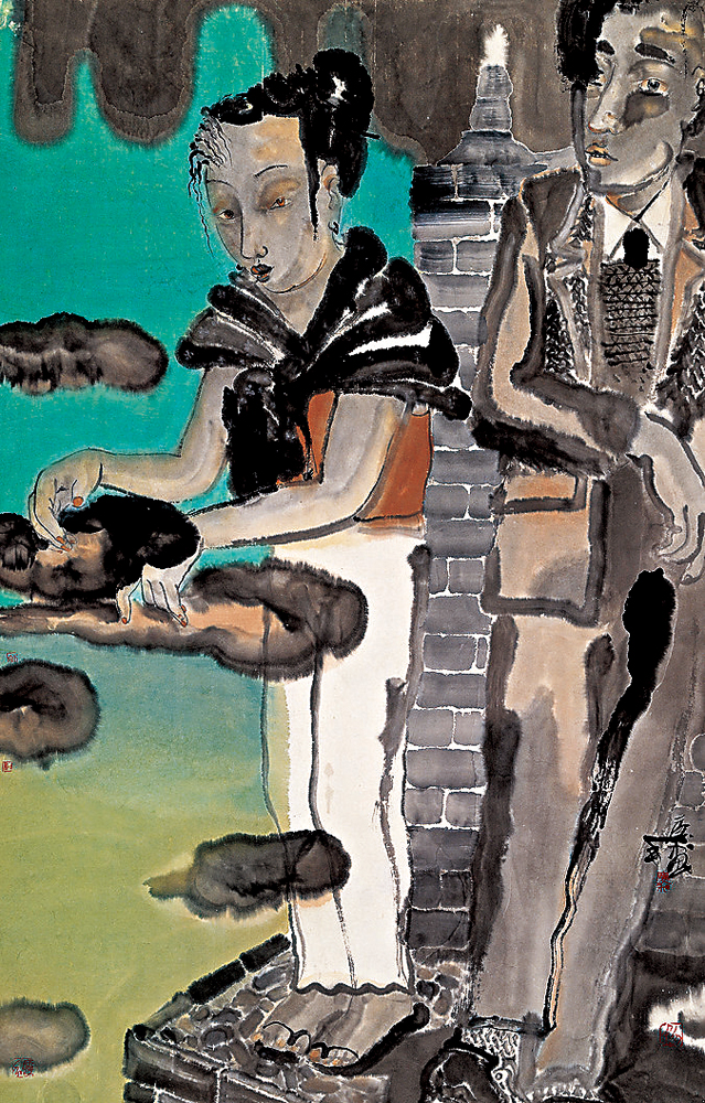 　　圖：劉慶和畫作《撫雲》\主辦方供圖