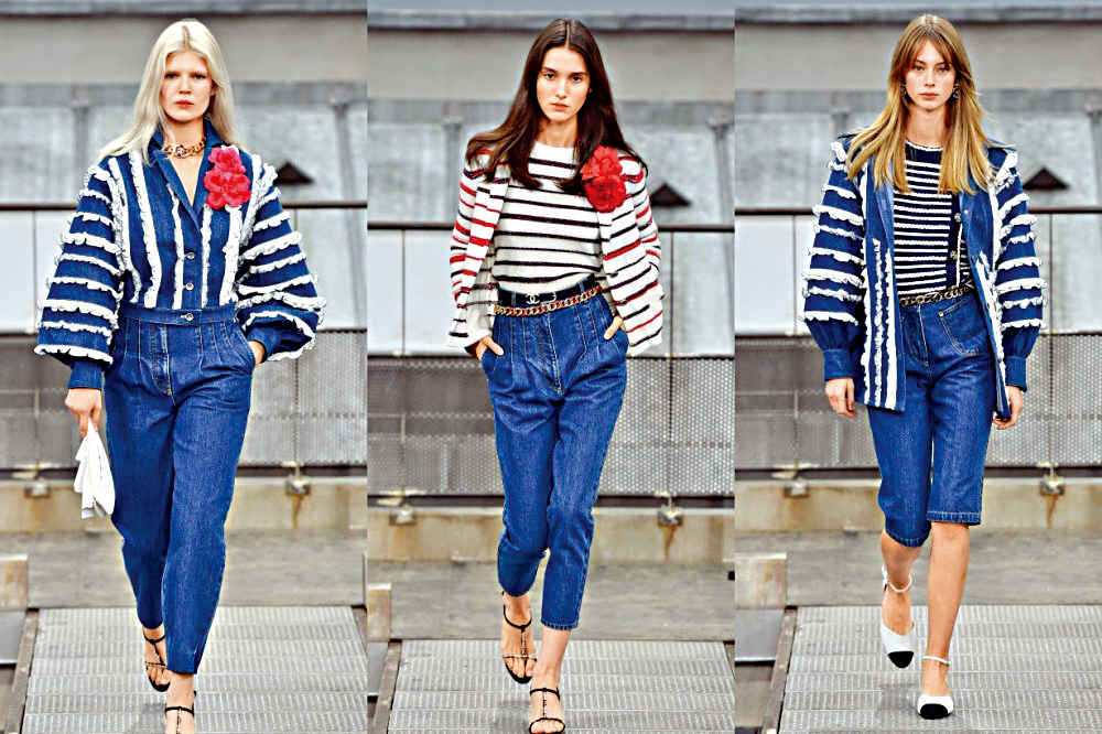 　　圖：Chanel今春以牛仔元素作服裝主題