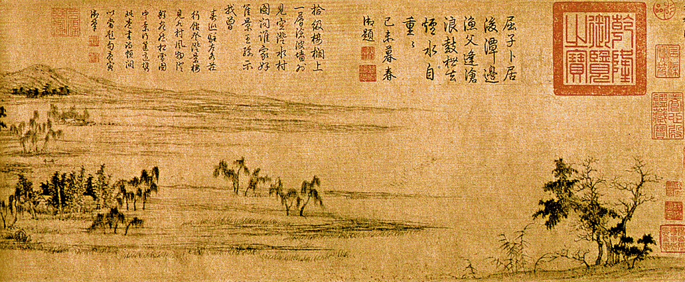 　 　圖：趙孟頫《水村圖》（局部）/故宮博物院圖片